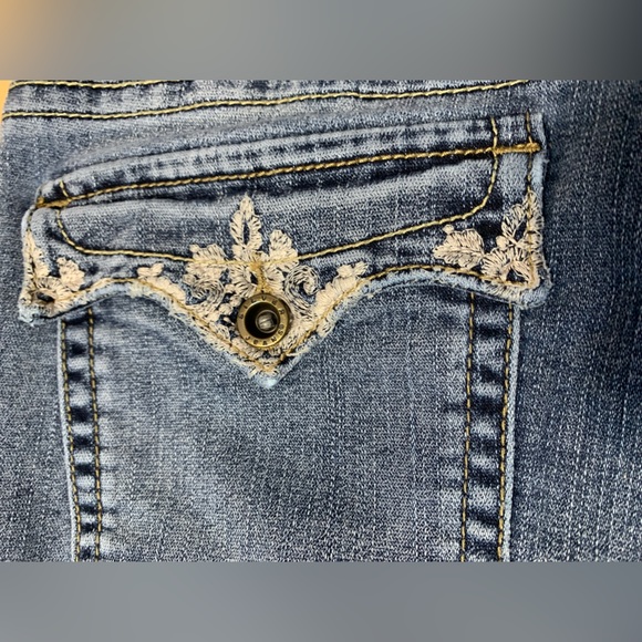 Silver Womens Pioneer Bootcut Jeans Size 12/ 30 Medium Wash Flap Pockets - Picture 8 of 11